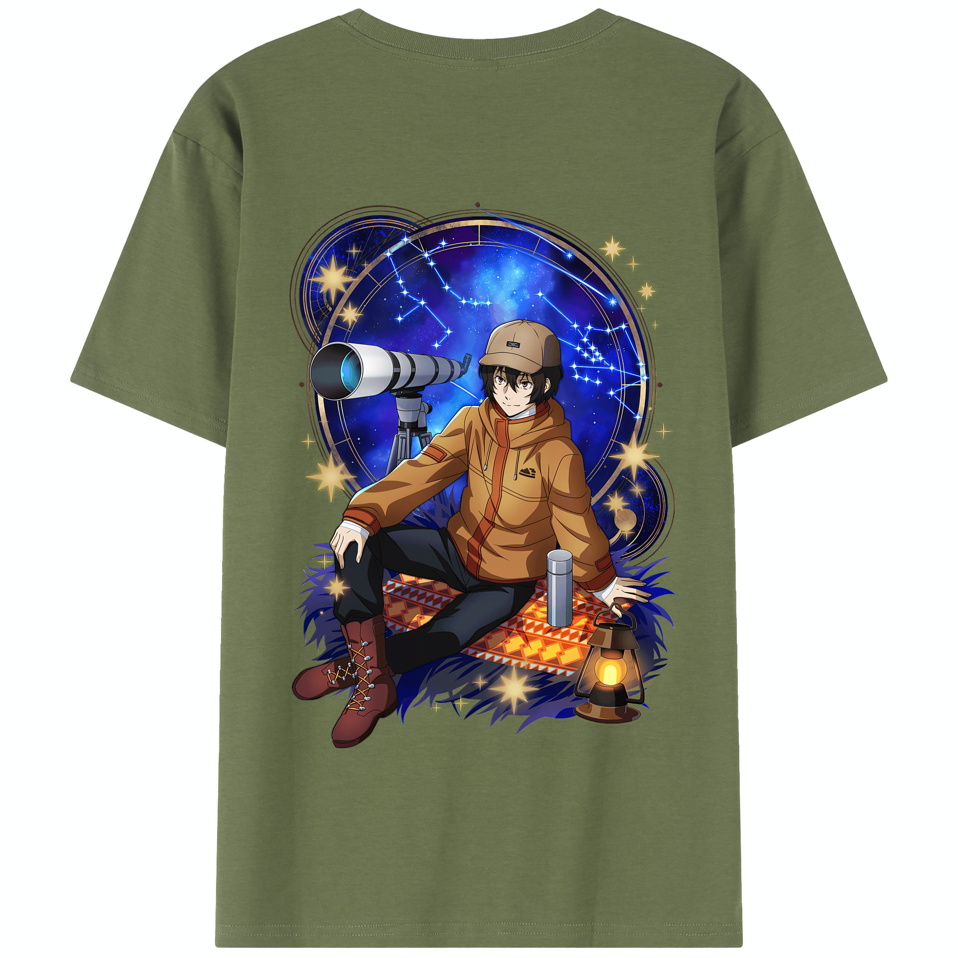 （画像用） 文豪ストレイドッグス Bungo Stray Dogs 綿100％半袖Tシャツ（背面プリント）
